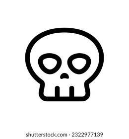 Simple Skull icon. The icon can be used for websites, print templates, presentation templates, illustrations, etc