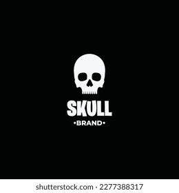 simple skull logo design, good for your brand