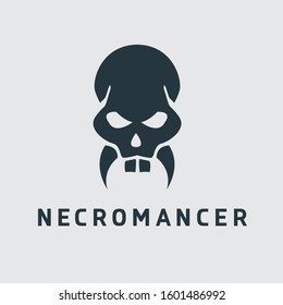 Simple Skull Logo, Necromencer class Logo