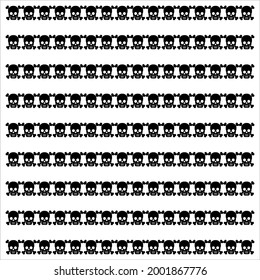 
Patrón de motivos de cráneo simple. Decoración de interiores, exteriores, alfombras, textiles, prendas de vestir, tela, seda, mosaico, plástico, papel, envuelto, tapicería, almohada, sofás, fondo, etc. Ilustración vectorial