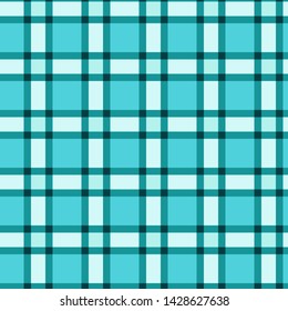 Simple sky blue tartan checkered pattern for garment/ textile. 