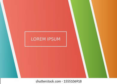 simple slash layer four color landscape background