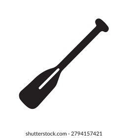 Simple, sleek paddle icon for outdoor water sports.