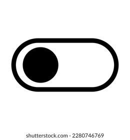 Simple slider switch icon. Vector.