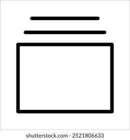 Simple Slideshow vector icon design