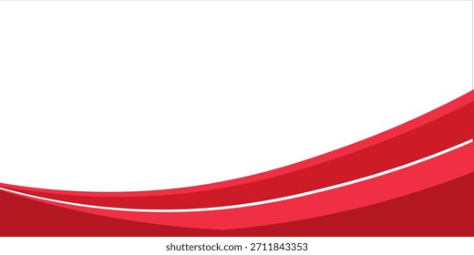 Einfache leicht gekrümmte Kurve Hintergrund für Unternehmen mit Platz für Text Vektor Illustration