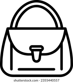 simple sling bag vector icon