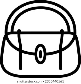 simple sling bag vector icon