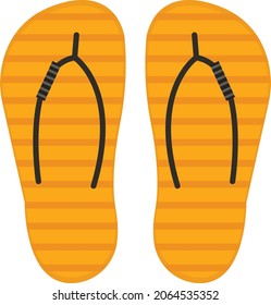 simple slippers clip art vector illustration