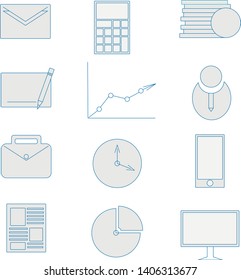 Simple small business icon pack