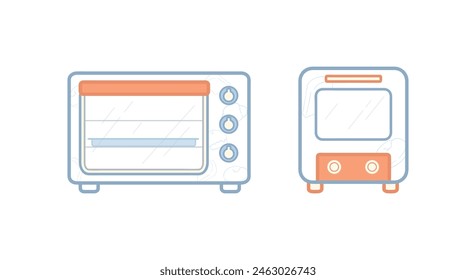 Simple small cute electric microwave oven 