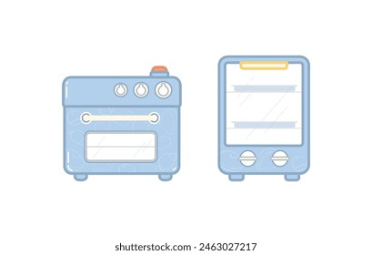 Simple small cute electric microwave oven 