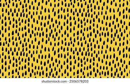 Simple small dash seamless pattern on yellow background.