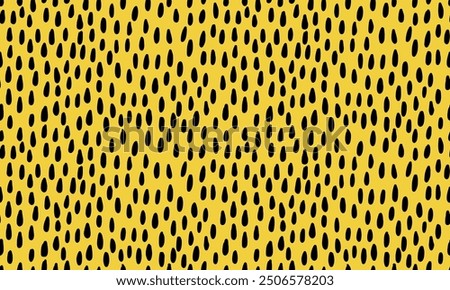 Simple small dash seamless pattern on yellow background.