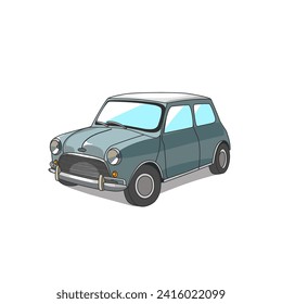simple small gray car object