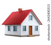 Simple small house digital illustration