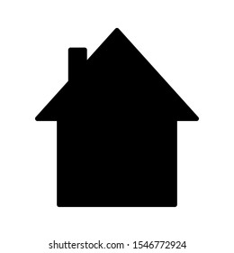 Simple small house. Vector illustration