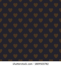 simple small little chocolate hearts pattern seamless, print, chocolate hearts. brown background cocoa, brown hearts.Romantic seamless.with fabric texture,fabric print, texture, wrapping paper