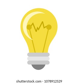 Simple Smart Lightbulb Illustration
