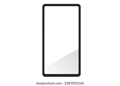 Simple smartphone black and white icon