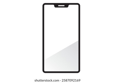 Simple smartphone black and white icon