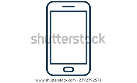 Simple smartphone device mobile phone