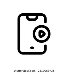 Simple Smartphone icon. The icon can be used for websites, print templates, presentation templates, illustrations, etc