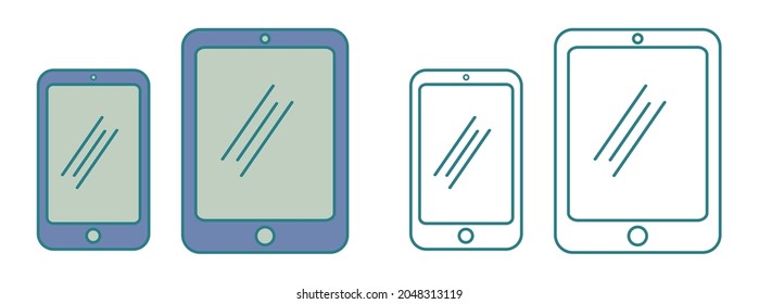 simple smartphone icon, phone icon, smartphone vector