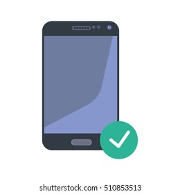 Simple smartphone icons set. Universal smartphone icon to use for web and mobile UI, set of basic smartphone elements