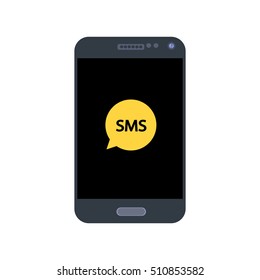 Simple smartphone icons set. Universal smartphone icon to use for web and mobile UI, set of basic smartphone elements