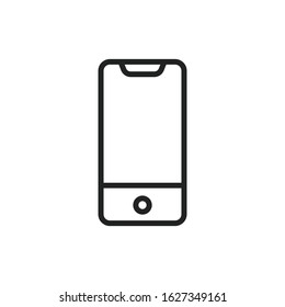 Simple smartphone line icon. Stroke pictogram. Vector illustration isolated on a white background. Premium quality symbol. Vector sign for mobile app and web sites.