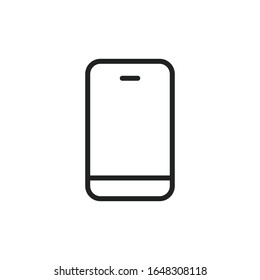 Simple smartphone line icon. Stroke pictogram. Vector illustration isolated on a white background. Premium quality symbol. Vector sign for mobile app and web sites.