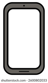 Simple smartphone vector illustration icon