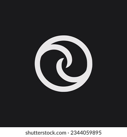 simple smile face mask characteristic development logo vector illustration template design