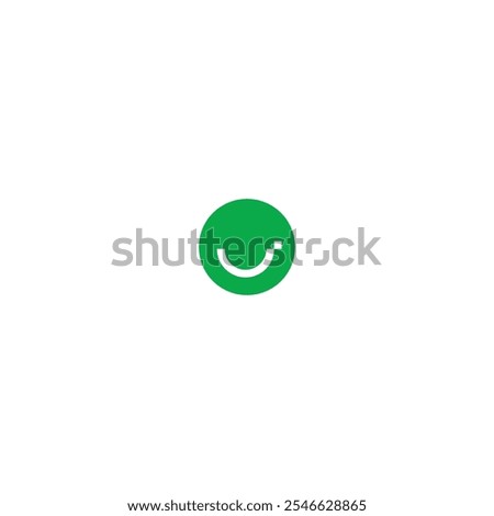 Simple smile logo design, smile vector
