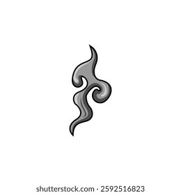 Simple smoke vector illustration design.