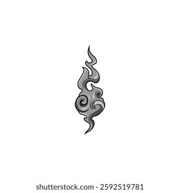 Simple smoke vector illustration design.