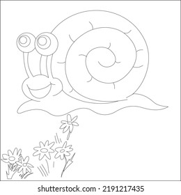 A Simple Snail Line Art Design