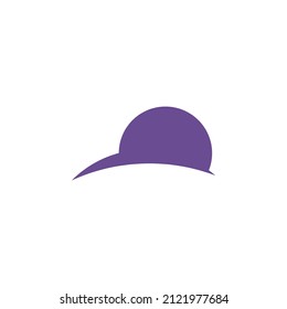 Sencillo logotipo o icono de caracol. Creado sobre la base de círculos.
