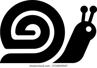 Einfache Schneckenform mit glatten Kurven, die Geduld, langsames Leben, Belastbarkeit und die Schönheit stetigen Fortschritts im Laufe der Zeit symbolisieren.