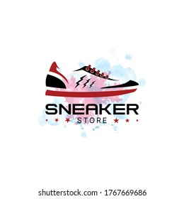 Simple Sneaker Store Logo Vector