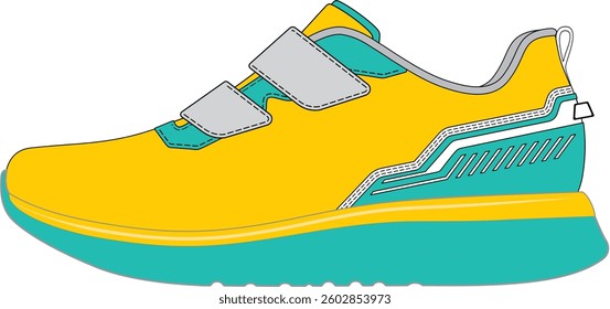 simple snickers yellow and green shoes 