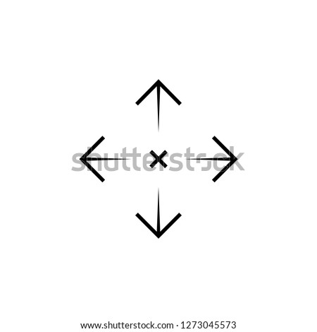Simple sniper rifle aim target. AR crosshairs. Gun scope icon.