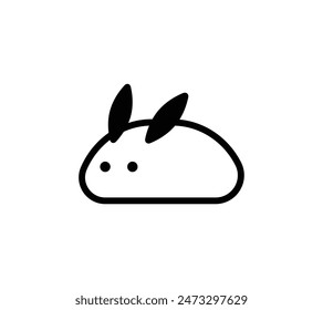 A Simple Snow Bunny Illustration