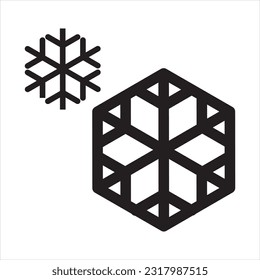 Simple snow icon,, weather forecast icon in line style, outline icon for web and app, thin line icons collection, vector illustration.