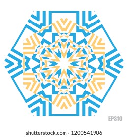 Simple snowflake icon isolated on white background. Snow flake element for Christmas winter design and New Year decoration. Refrigerator vector symbols or logo