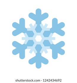 Simple snowflake icon isolated on white background. Snow flake element for Christmas winter design and New Year decoration. Refrigerator vector symbols or logo