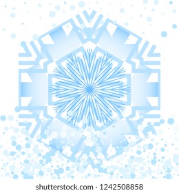 Simple snowflake icon isolated on white background. Snow flake element for Christmas winter design and New Year decoration. Refrigerator vector symbols or logo
