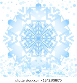 Simple snowflake icon isolated on white background. Snow flake element for Christmas winter design and New Year decoration. Refrigerator vector symbols or logo