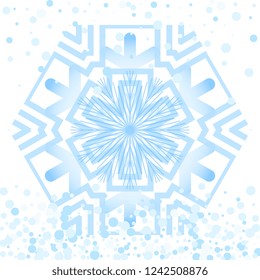Simple snowflake icon isolated on white background. Snow flake element for Christmas winter design and New Year decoration. Refrigerator vector symbols or logo